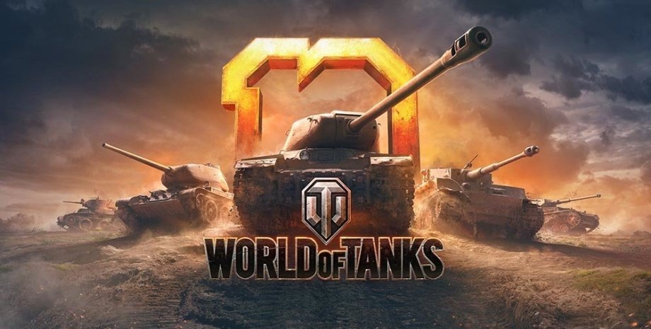 World of Tanks artwork with tanks on a battlefield